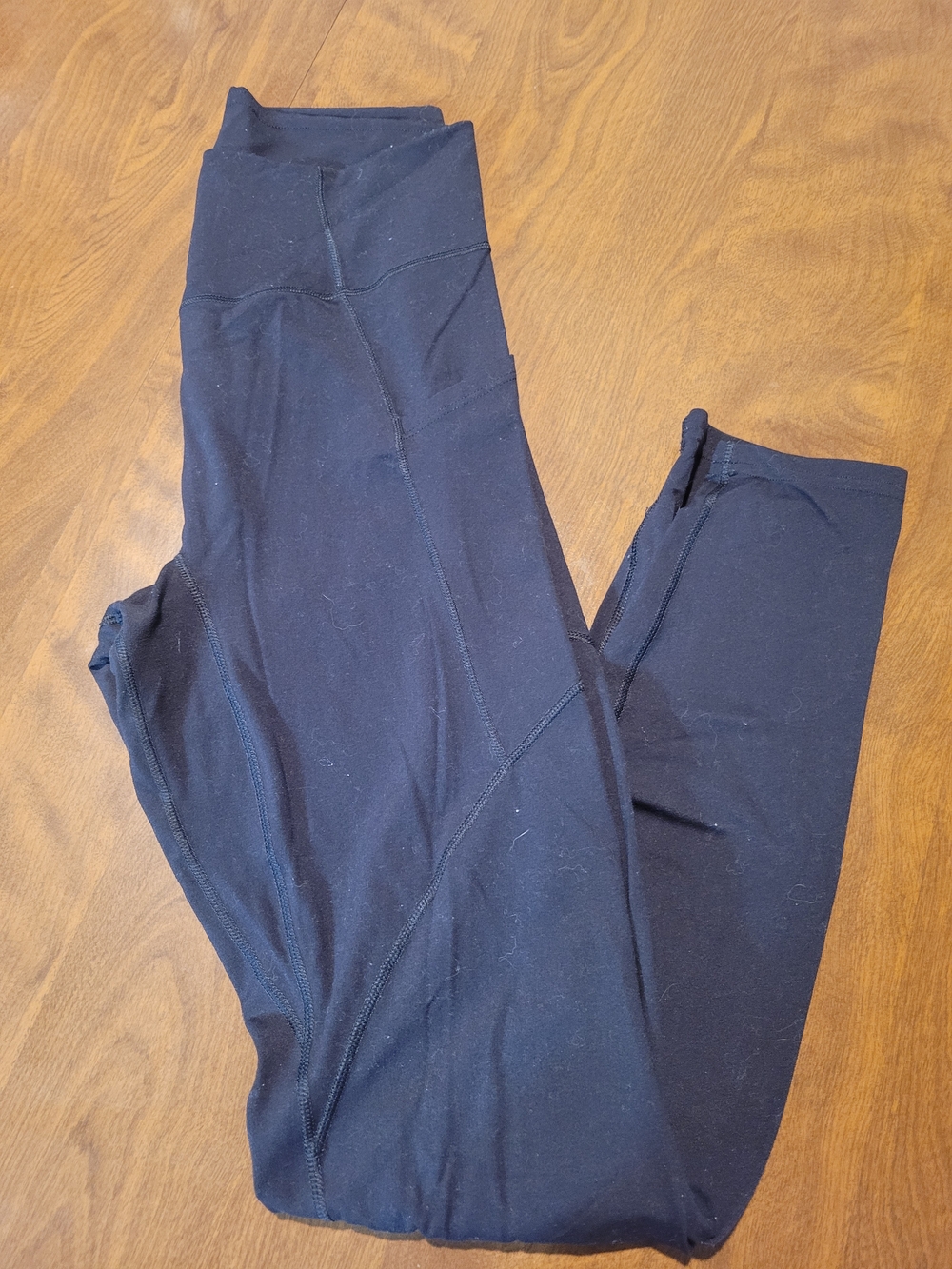 Gymshark Black High-Waist Seam Detail Leggings